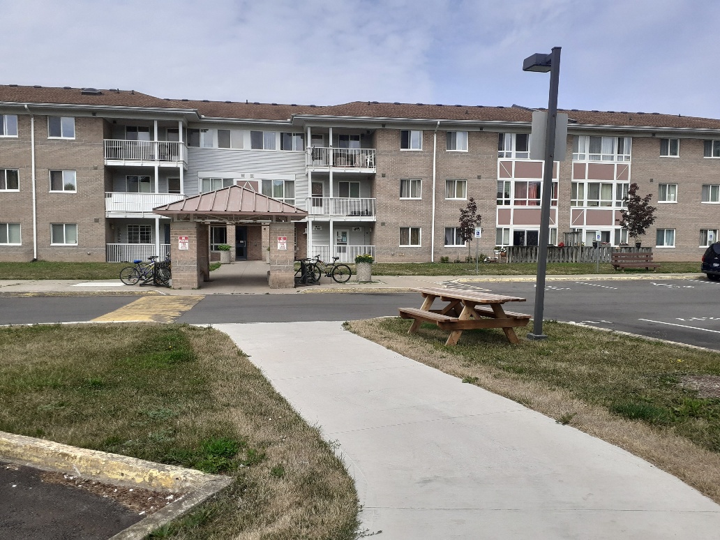 Front entrance of Westwood Place exterior